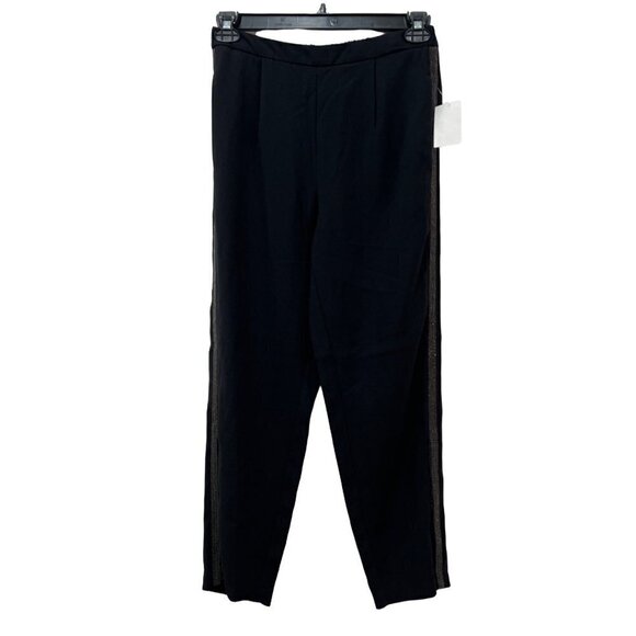 NWT Habitual Size M Pull on Trousers Ankle Pants Embellished Black MSRP $168 - Picture 2 of 13